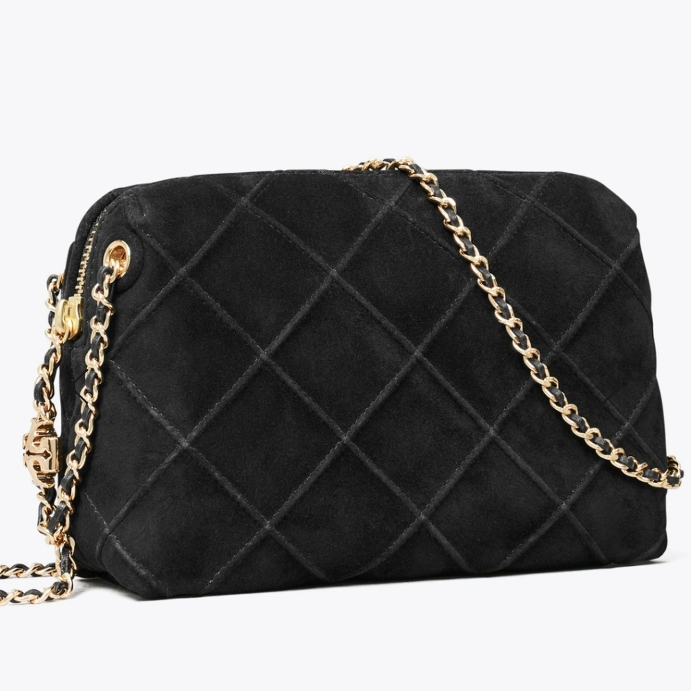 Tory Burch Fleming Suede Crossbody